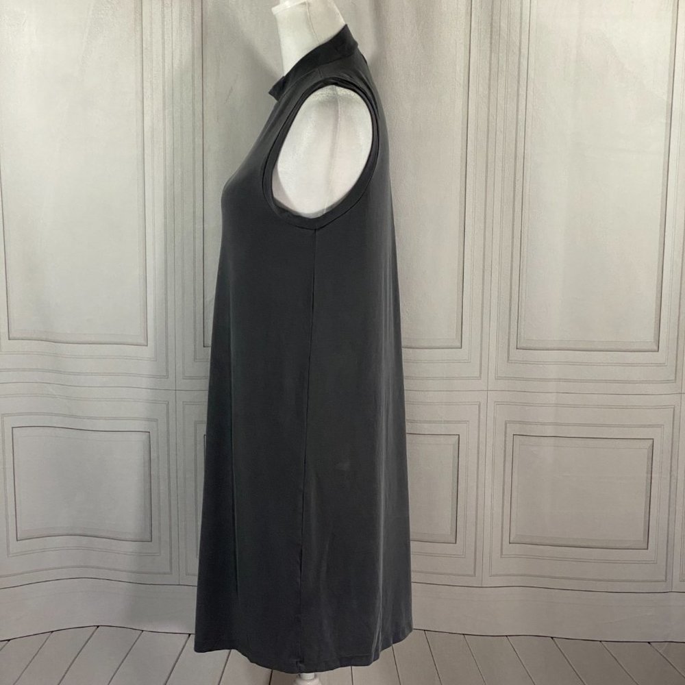 Madewell Gray Sleeveless Easy Fit Modal Cotton Dress Small - Picture 3 of 8